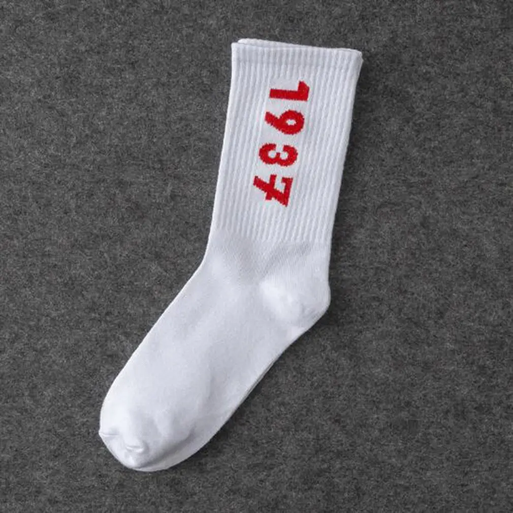 1937 мужские носки с принтом осенне зимние дышащие парные высокие для скейтборда