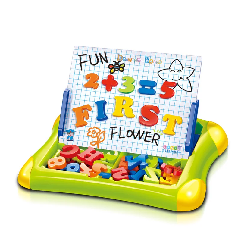 

[Забавные] 55 шт./компл. Обучающие игрушки доски для письма детская Магнитная окраска Комплекты комбинация слов Математика узнать игрушка в п...