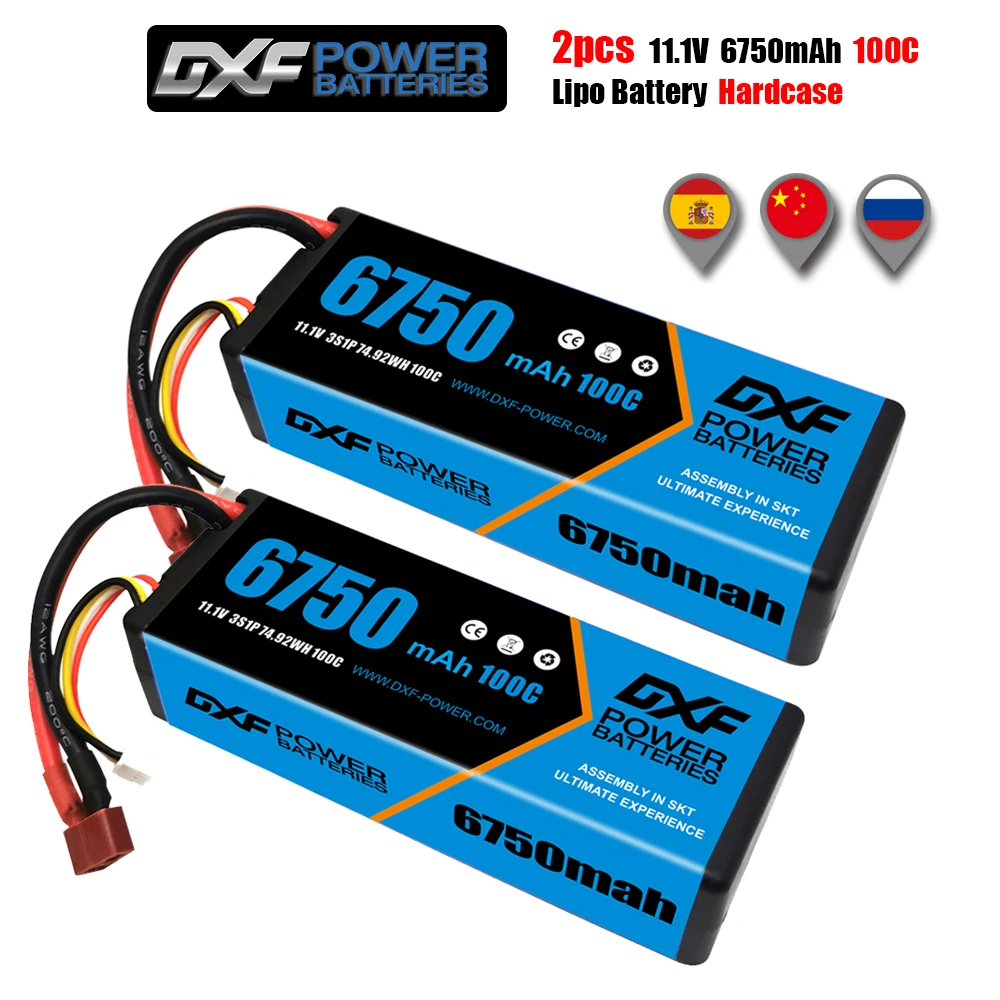 2 шт lipo батарея 2s 3s 4s 74 v 111 v 148 v 5200 мач 6750 мач 6500