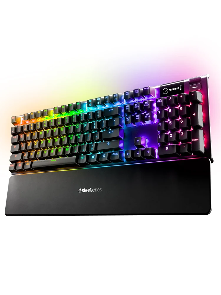 SteelSeries Apex 5 gaming keyboard RGB backlight multimedia function keys