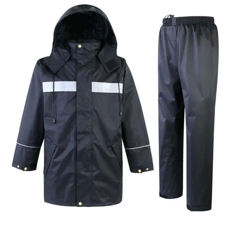 Motorcycle Riding Raincoat Set Outdoor Raincoat Rain Pants Split Men Reflective Waterproof Clothing hi vis Workwear