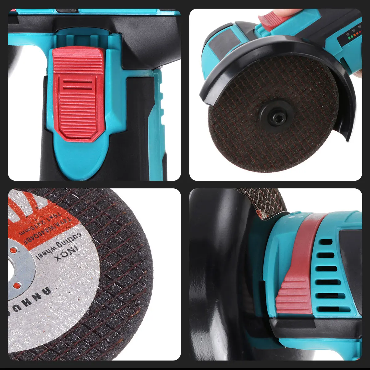 Машинка шлифовальная угловая Drillpro 12 В беспроводная с бесколлекторным мотором -