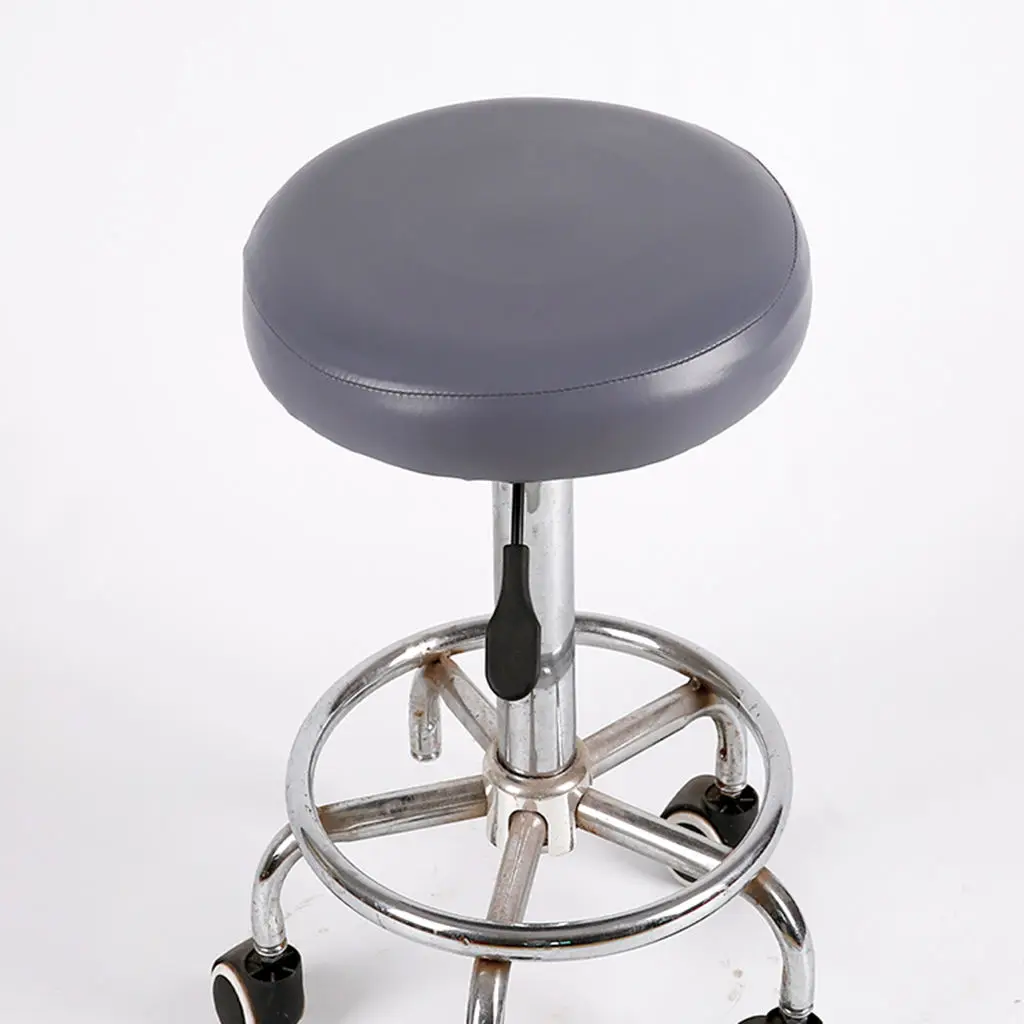 Домашние чехлы на барстулья искусственная кожа круглые рукава круглая защита