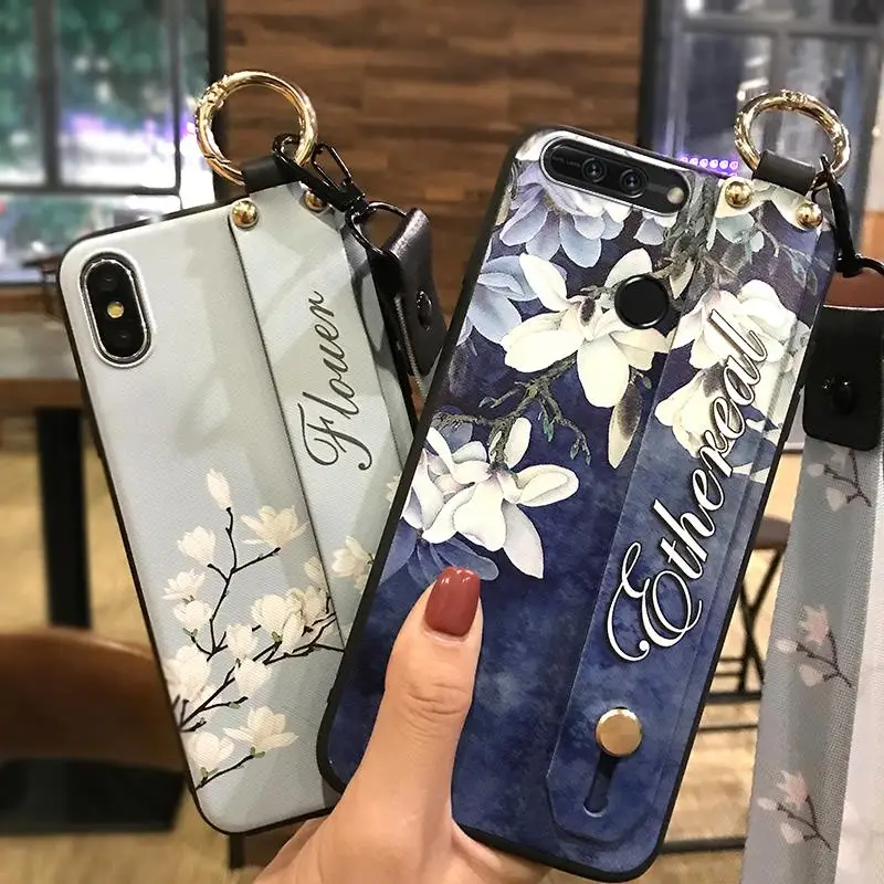 Чехол для телефона Huawei Honor V9 5 7 дюйма 8 Pro держатель серии цветов силиконовый