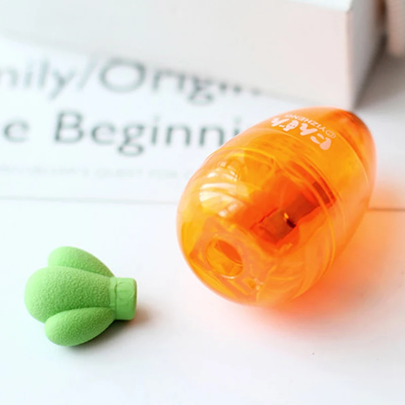 1X Милая точилка для карандашей с ластиком оформления фотографий|Точилки