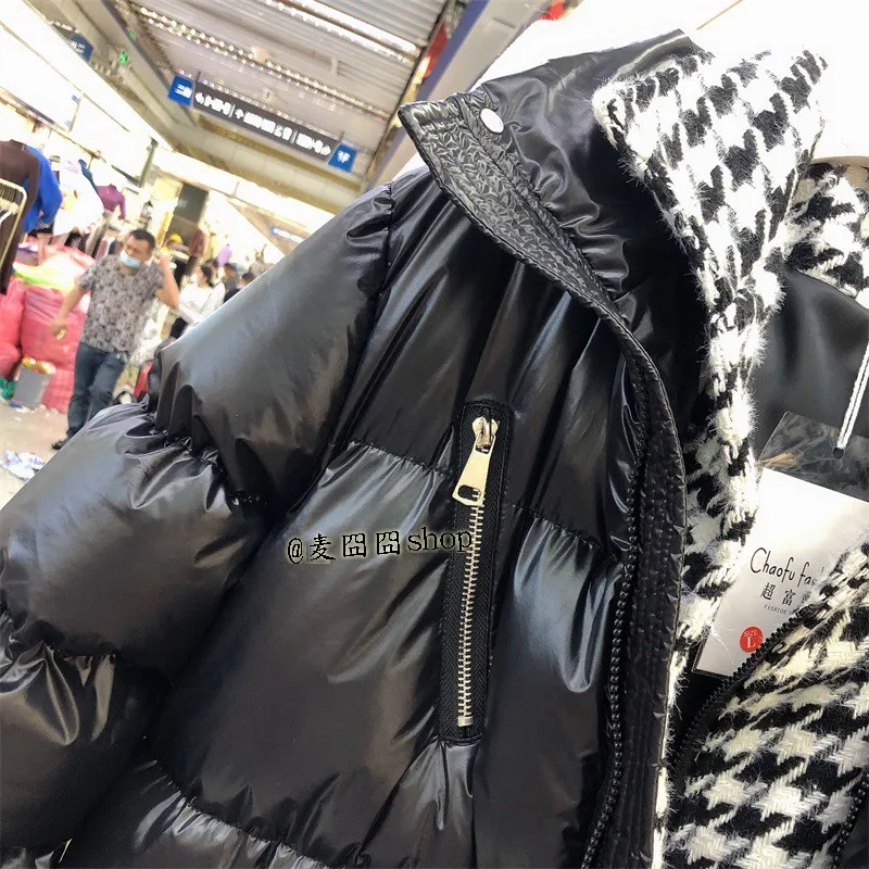 Женская утепленная парка средней длины зимняя из искусственной