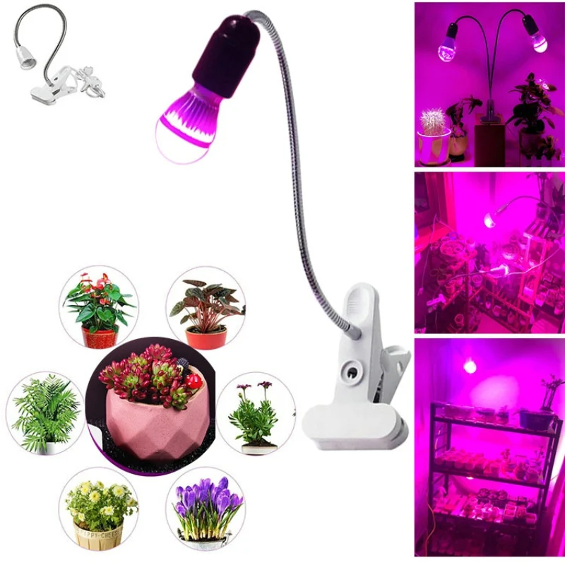 4 ШТ/Лот Новейший IP65 Светильник для роста растений E27 AC85-265V Фитолампа Полный спектр светодиодных ламп для выращивания растений в палатке.