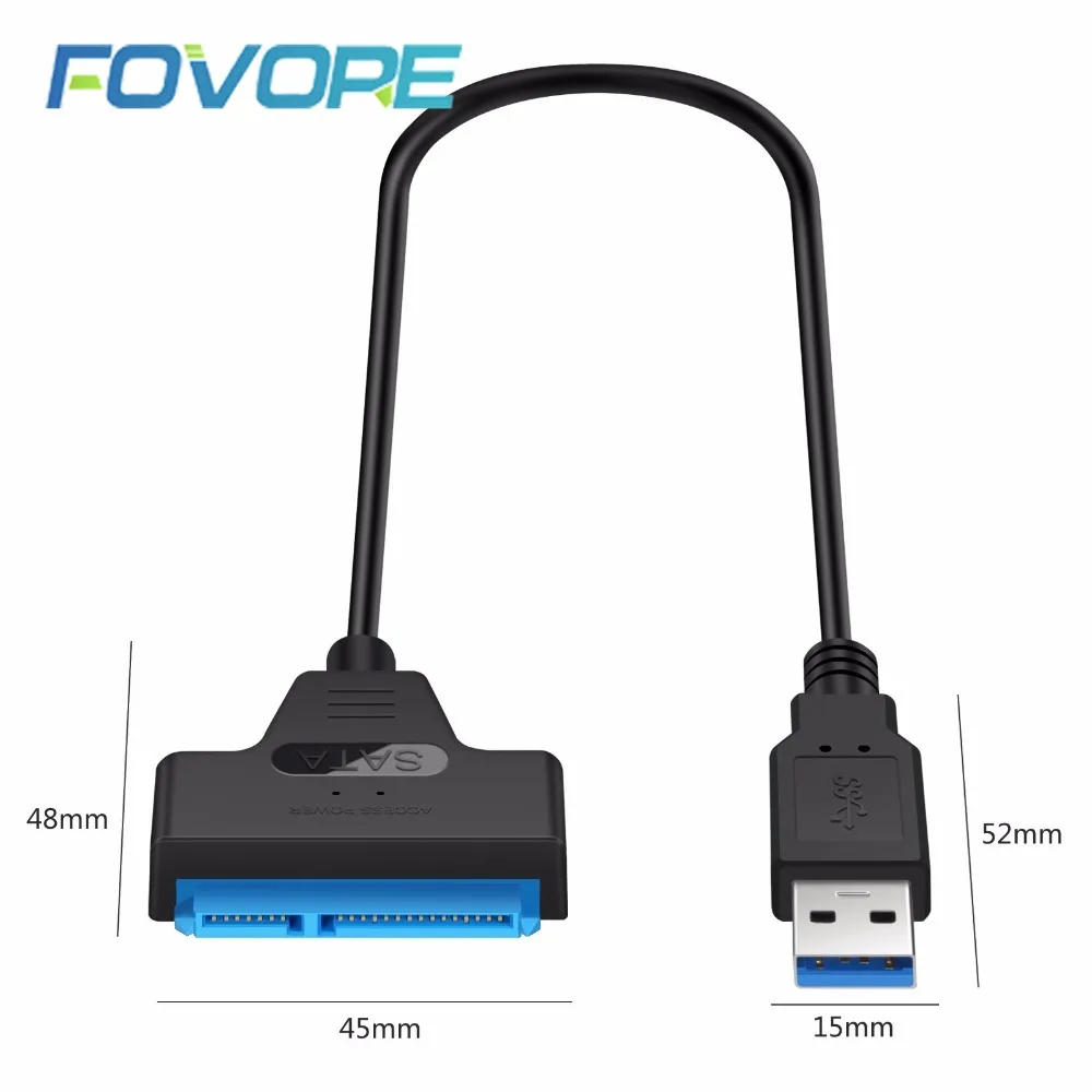 Адаптер SATA III USB 3 0 кабель внешний жесткий диск к Serial ATA 22pin конвертер W/ UASP для 2 5