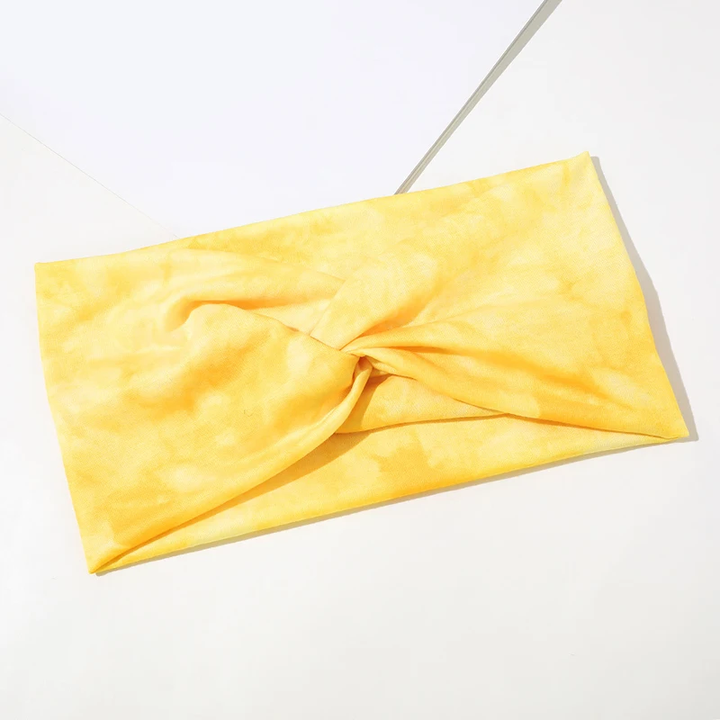 Спортивная эластичная резинка для волос йоги широкая Женская повязка тюрбан на