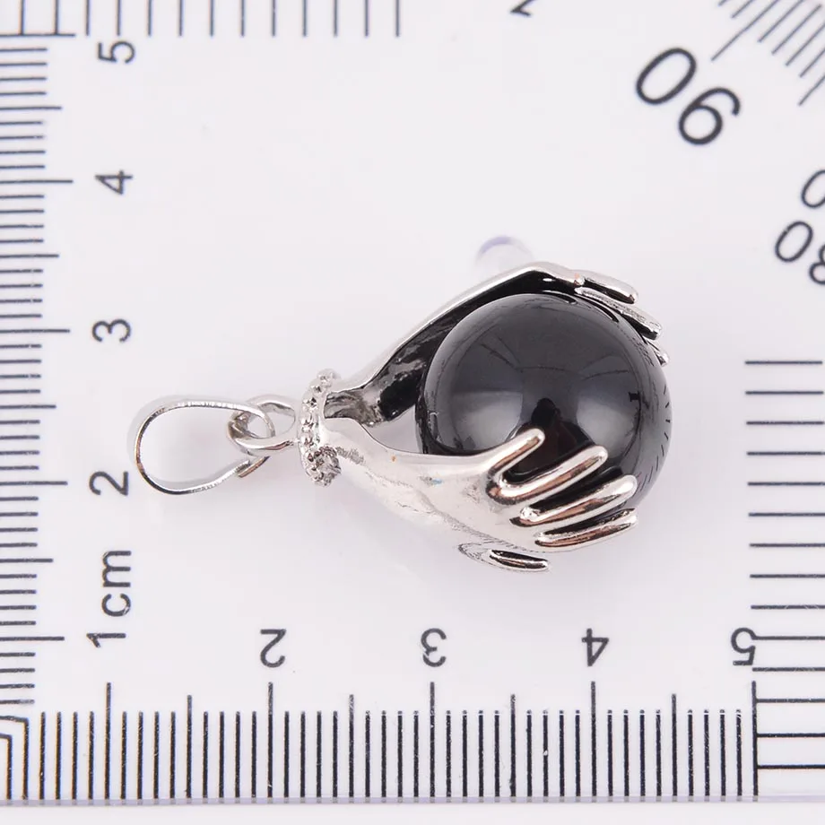 Натуральный тигровый глаз лазурит оникс опал круглые камни бусины кулон с двумя