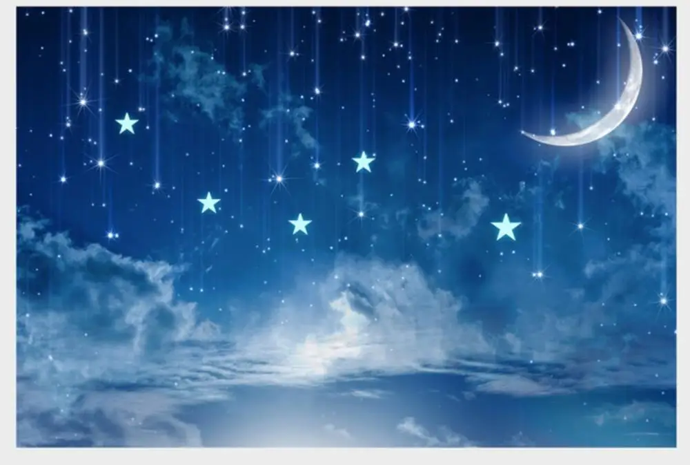 Красивые звездное небо Луна гостиная потолочный светильник светодиодный