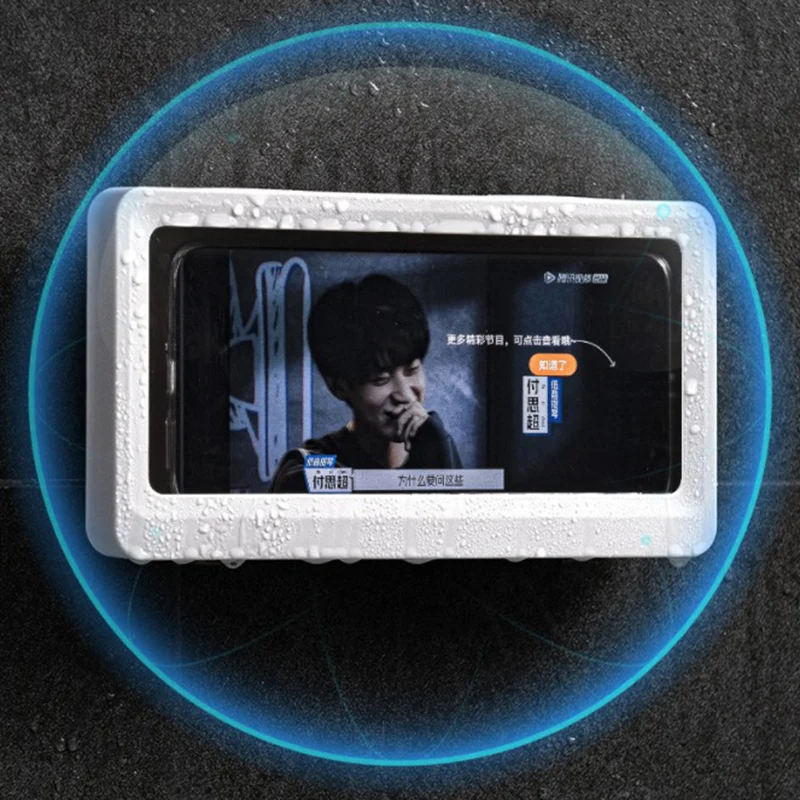 faroot punch free bathroom phone case waterproof mobile phone holder wall mount shower accessories high quality free global shipping