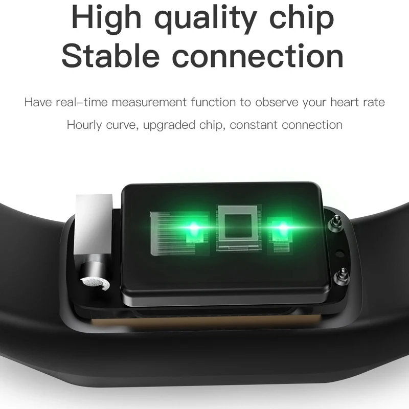 

Smart Bracelet Heart Rate Blood Pressure Fitness Tracker Bracelet WhatsApp Reminder Smart Band Watch For Men Women Kids