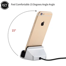 Зарядная док станция 2 в 1 с USB кабелем для iPhone X XS Max XR 6 6S 7 8 Plus 5