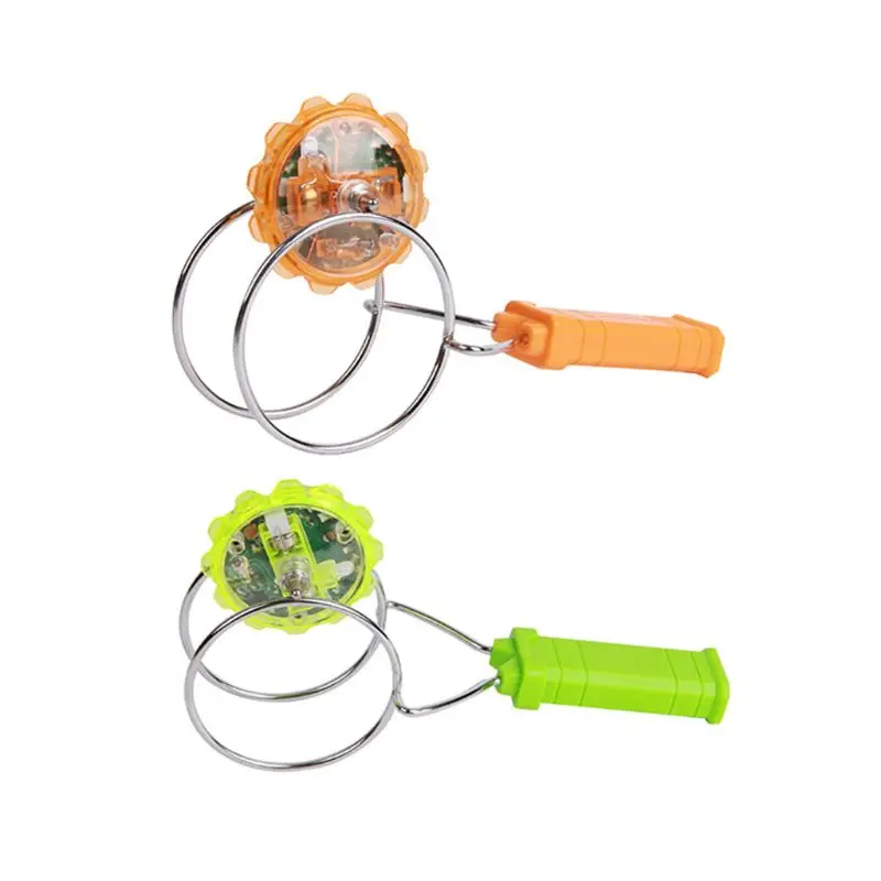 

Kids LED Light Magnetic Gyro Wheel Hand Spinner Magic Spinning Toy Children Gift C5AF