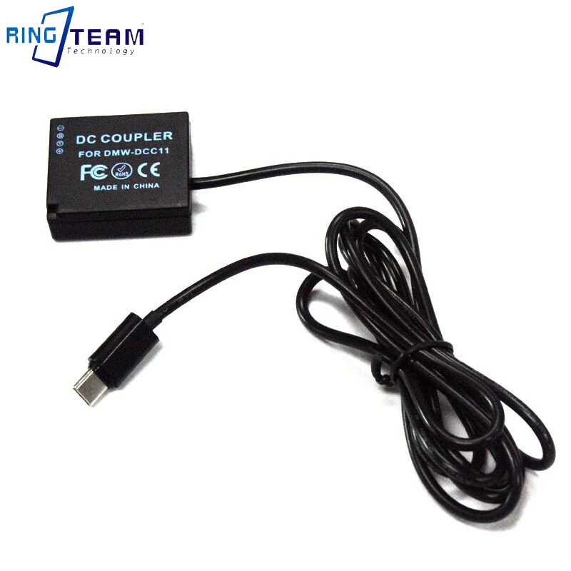 BLG10 батарея DC муфта DMW DCC11 + USB кабель для Panasonic Lumix DMCGF6 DMCGF5 DMC GF3 GF3K GX7 S6 S6K GX80 GX85