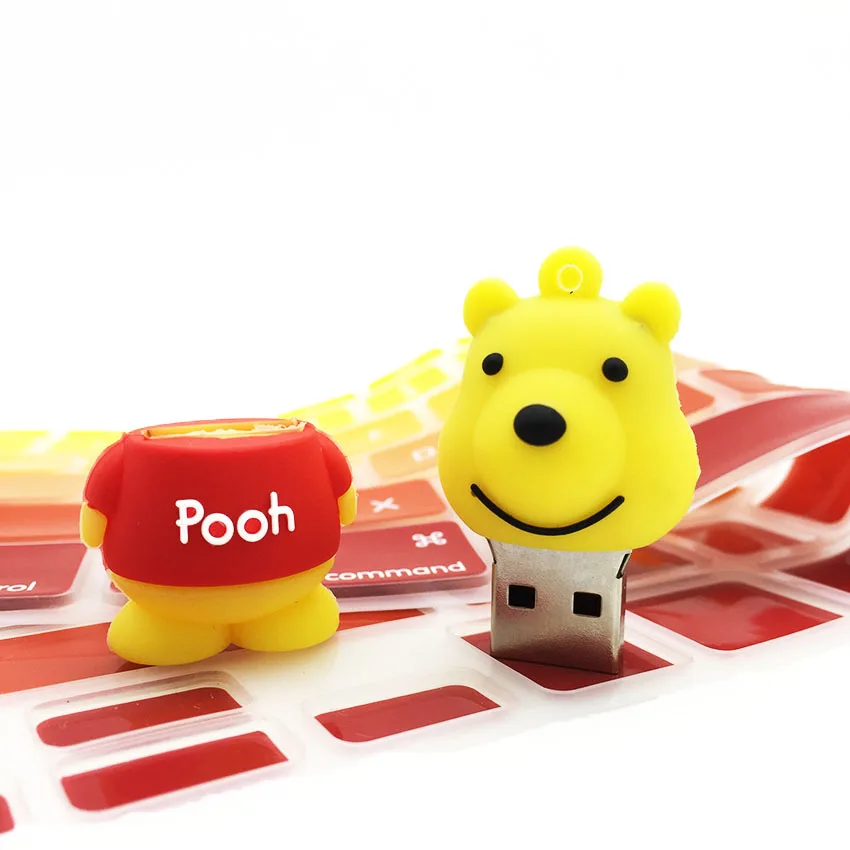 

2016 New Memory Stick U Disk USB2.0 Real Capacity Cartoon Yellow Bear USB Flash Drive 128GB 64GB 32GB 16GB 8GB 4GB Pen Drive