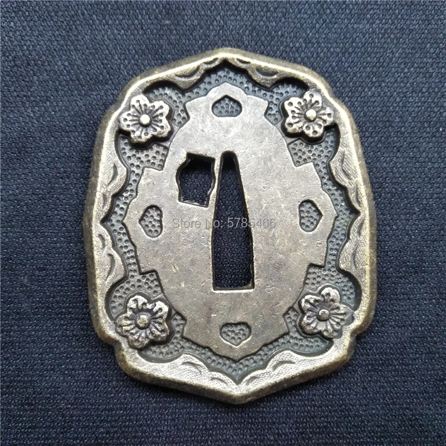 Военные фитинги из сплава японская катана меч вакидзаси аксессуары DIY TSUBA + FUCHI