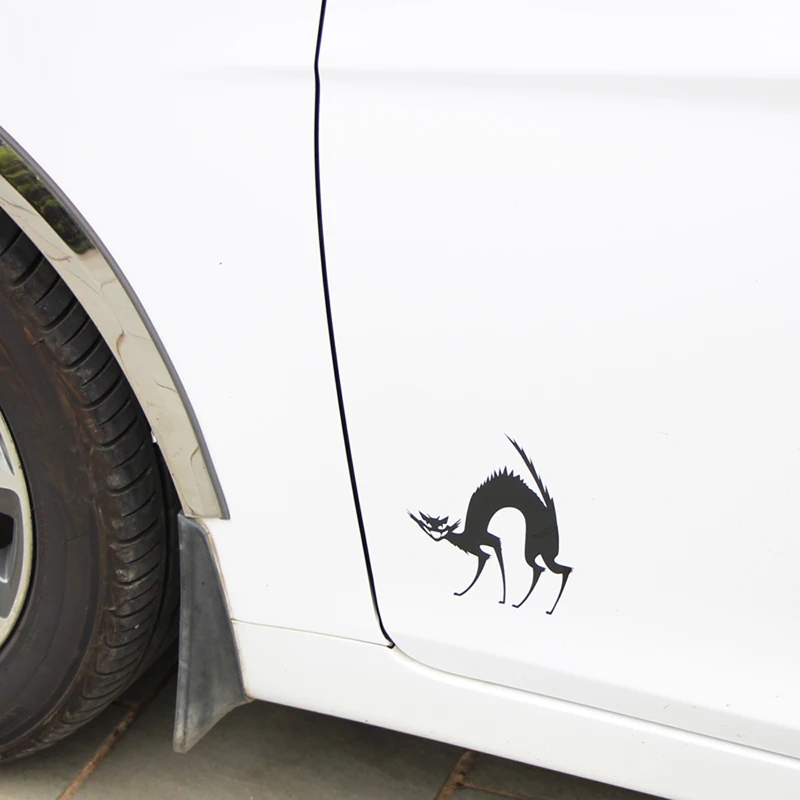 

Car Stickers Funny Halloween Scarey Cat Car Accessories Fashion Animal modelling Waterproof Decals Suitable for full Car body