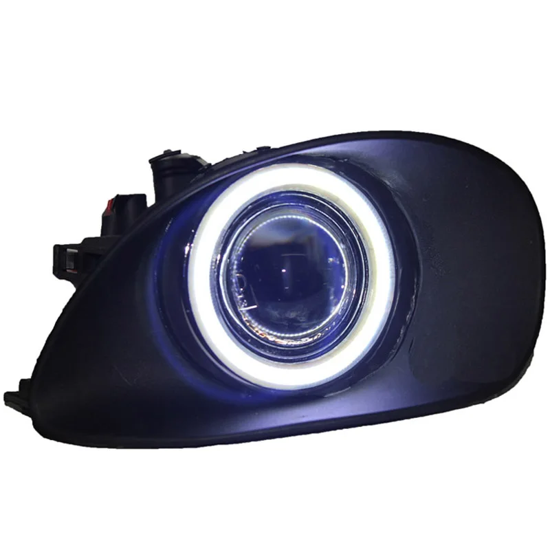 Превосходная светодиодный лампы Противотуманные фары COB источник Ангел глаз