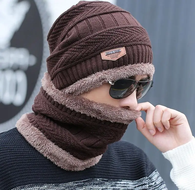 

Winter Hats Skullies Beanies Hat Winter Beanies For Men Women Wool Scarf Caps Balaclava Mask Gorras Bonnet Knitted Hat