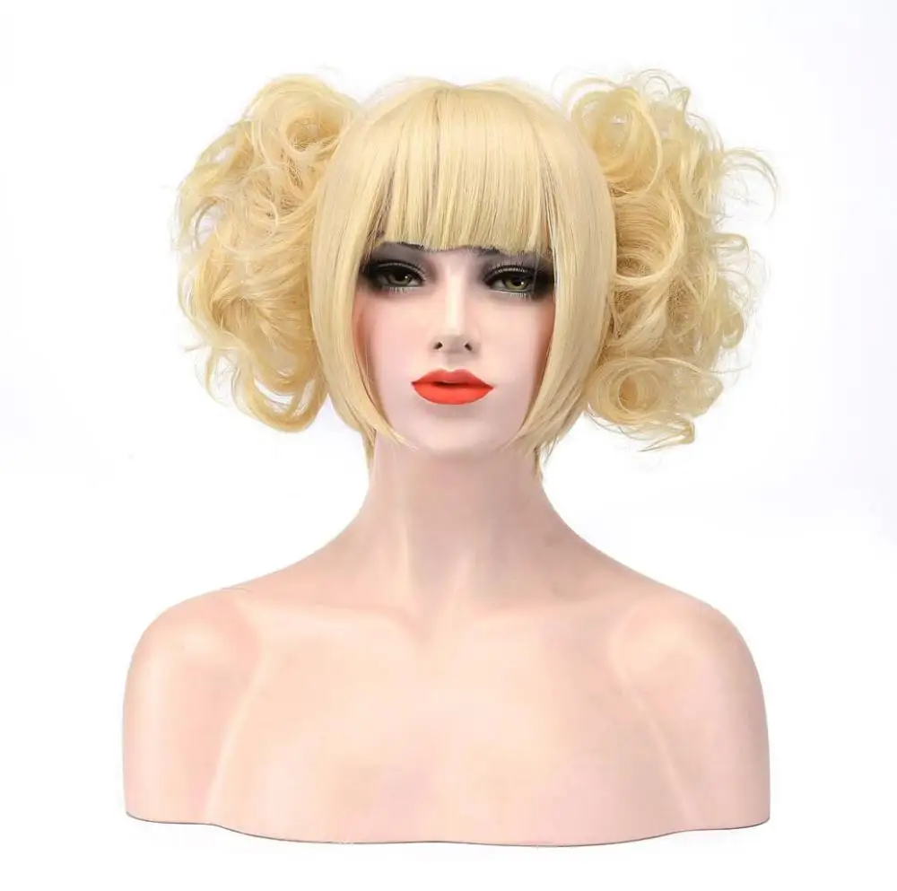 

Boku No Hero Academy Cross My Body Synthetic Hair Wig Cosplay My Hero Academy Himiko Toga Party Role Play Wigs