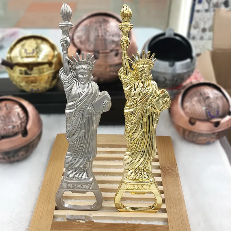 

Metal Corkscrew Statue Liberty Beer Bottle Opener Fridge Magnet Kitchen Gadgets Tools Accessories Waiter Bar Party Supplies