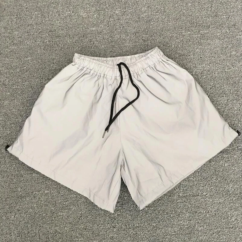 Женские Светоотражающие шорты блестящие короткие брюки в стиле хип-хоп