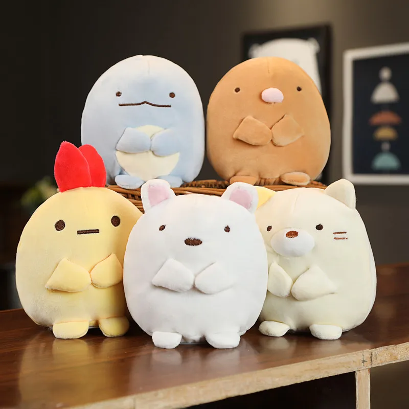 Игрушка плюшевая электрическая в уголках 18 см светящаяся кошка жареный дельфин