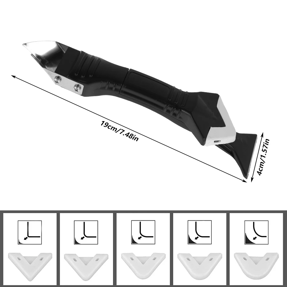 

3 in 1 Silicone Sealant Remover Tool Set Caulking Finisher Sealant Smooth Scraper Removal Plastic Hand Repair Tools Dropshipping