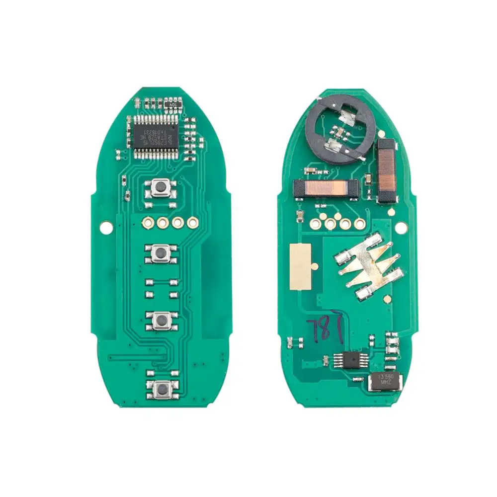 

QWMEND CWTWB1U787 4 Buttons Car Remote Key for Nissan Armada 2017-2018 for Infiniti Q70 M56 M37 M35 Samrt Car Key TWB1U796