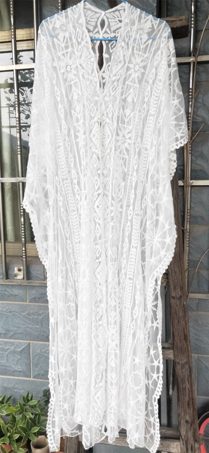 2020 летнее бикини накидка Солнцезащитная одежда женское пляжное платье кружевное