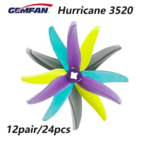 24pcs12pairs gemfan hurricane 3520 3 5x2x3 3 blade pc propeller for fpv racing freestyle 3inch cinewhoop ducted drones