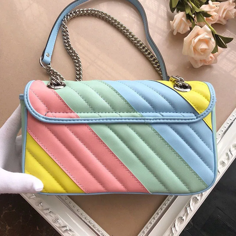 

Ladies Luxury Designer Handbag Fashion Messenger Heart-Shaped Stitched Shoulder Bag High Quality Classic Purse Bags For Women