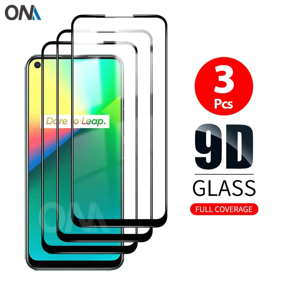 Защитная пленка для экрана Oppo Realme 5 5i 6 6i 7 закаленное стекло премиум класса полное