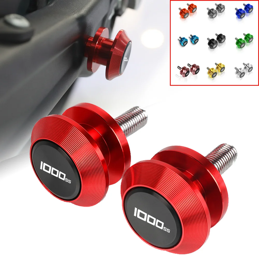 

FOR DUCATI 1000SS 1000 SS 1000-SS 1998 1999 2000 2001 2002 2003 2004 2005 06 8MM Motorcycle Swingarm Spools Stand Screws Slider
