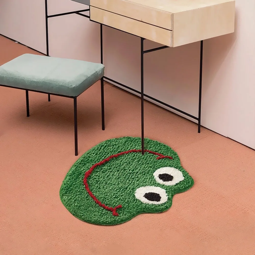 

Cartoon Animal frog Doormat Bedroom Door Non-slip Floor Mat Bathroom Absorbent Foot Mat Door Mat Bathroom Carpet