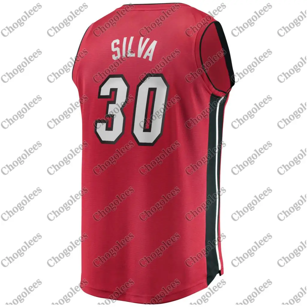 

Men Basketball Jersey Chris Silva Miami Branded Fast Break Player Jersey Red Statement Edition