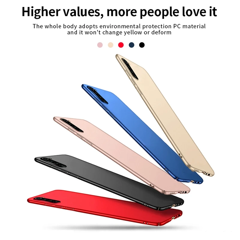 Чехол для Oppo Realme XT чехол Realme XT роскошные стильные станка, обеспечивающая гладкость кожи ультра тонкий матовый поликарбонатный чехол для телефона для Oppo Realme XT крышка 6,4"