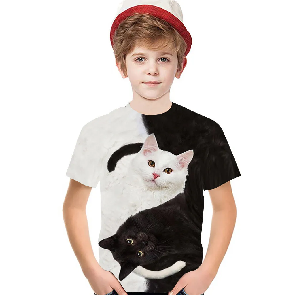 Одежда TELOTUNY для детей повседневные Черные и белые летние быстросохнущие