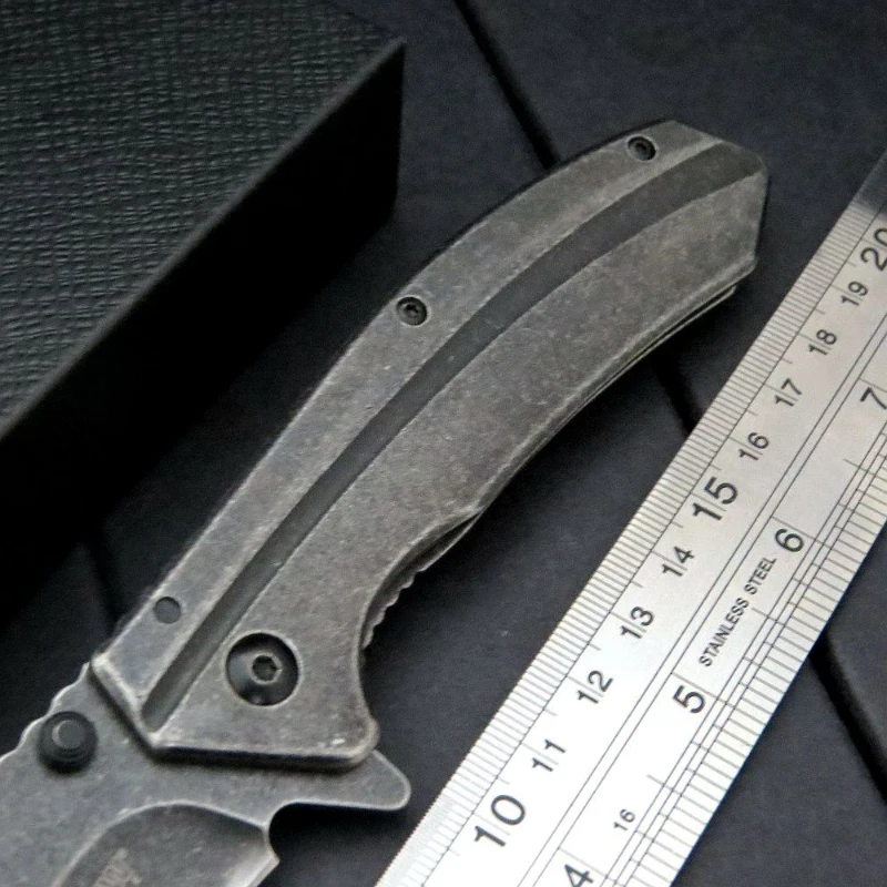 

Kershaw 1306 Outdoor Folding Knife All Steel Camping Defensive Sabre Jungle Adventure Rescue Tactical Hunting Knife Edc Tool