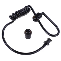 black spring air tube replacement walkie talkie earphone coil acoustic air tube earplug replacement for radio earpiece headset