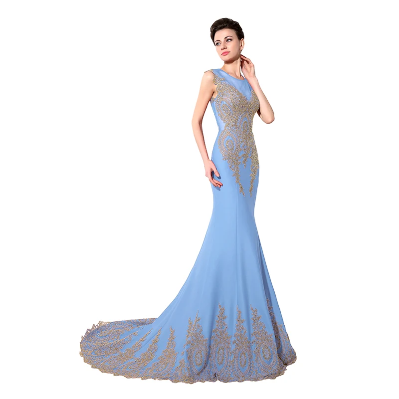 Robe De Soiree реальные фотографии королевский синий Русалка размера плюс вечерние платья арабский Иллюзия Кружева Длинные Формальные женские вечерние платья XSU028