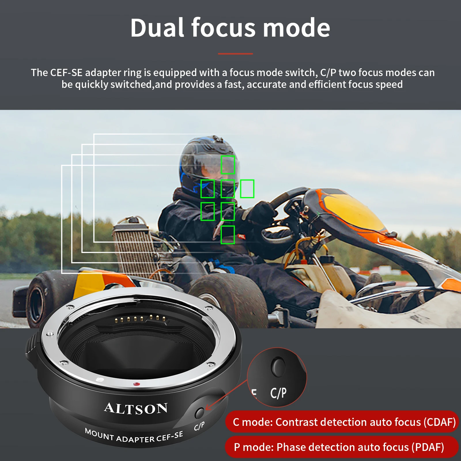 EF/EF-S Lens to Sony E Mount T Smart Adapter кольцо-адаптер для объектива с автофокусом Canon Camera CEF-SE |