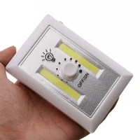 cob magnetic mini led cordless light switch wall night lights battery operated kitchen cabinet garage closet camp emergency lamp