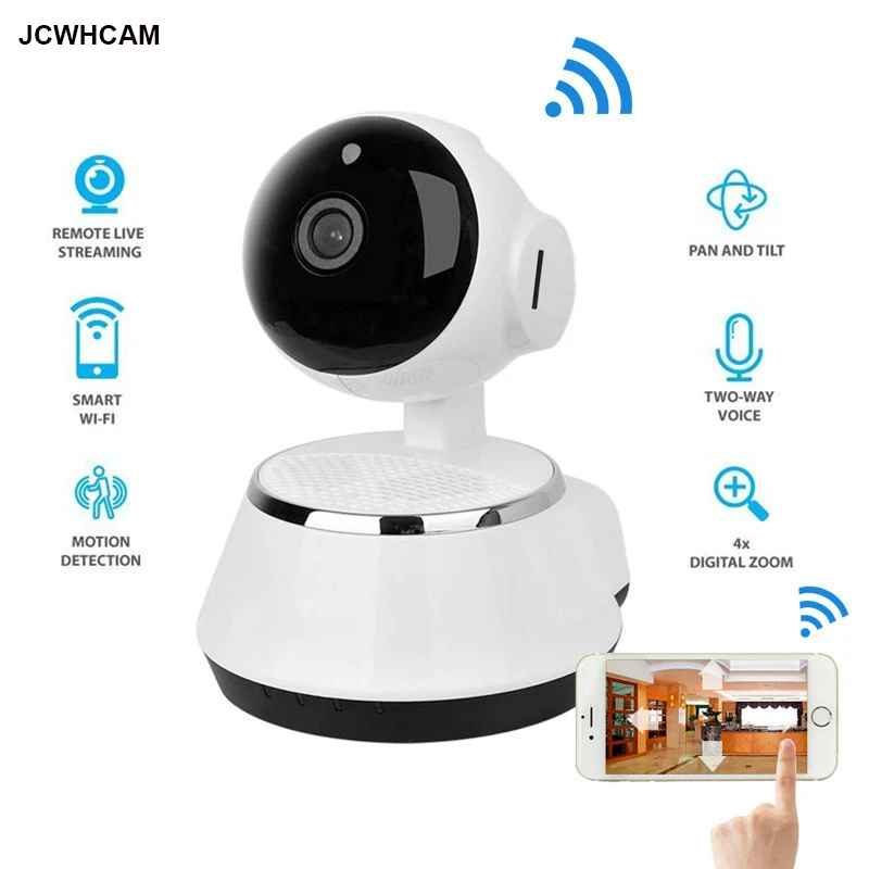 

New ! Pan Tilt Wireless IP Camera WIFI 720P CCTV Home Security Cam Micro SD Slot Support Microphone & P2P Free APP ABS Plastic