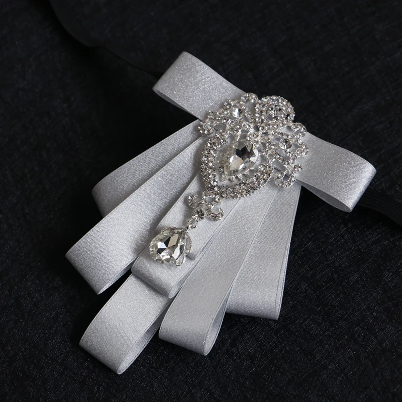 I-Remiel алмазные Многослойные галстуки-бабочки из ленты мужской костюм с