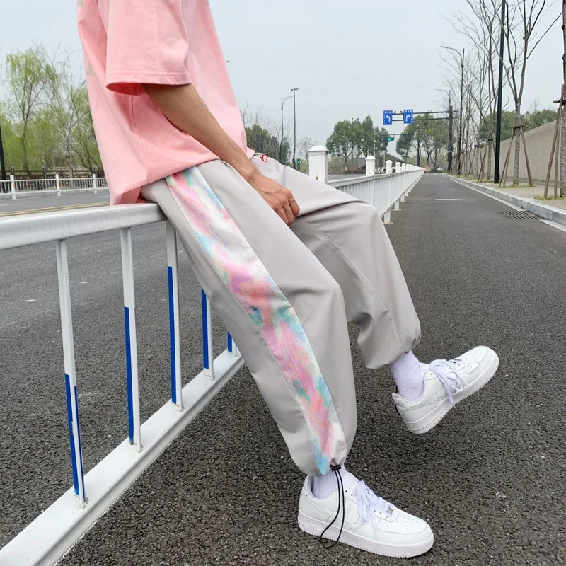 

Xinjiangmian 21 spring and summer new ln Guochao loose legged sports and leisure men's and women's identical pants