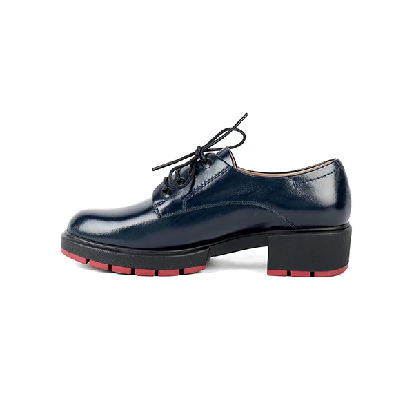 Dark Blue SOPHITINA/удобные туфли на плоской подошве с круглым носком из высококачественной лакированной кожи; туфли на плоской подошве с круглым носком на квадратном каблуке; Лидер продаж; новые женские туфли на плоской подошве; PC181 - Цвет: Dark Blue