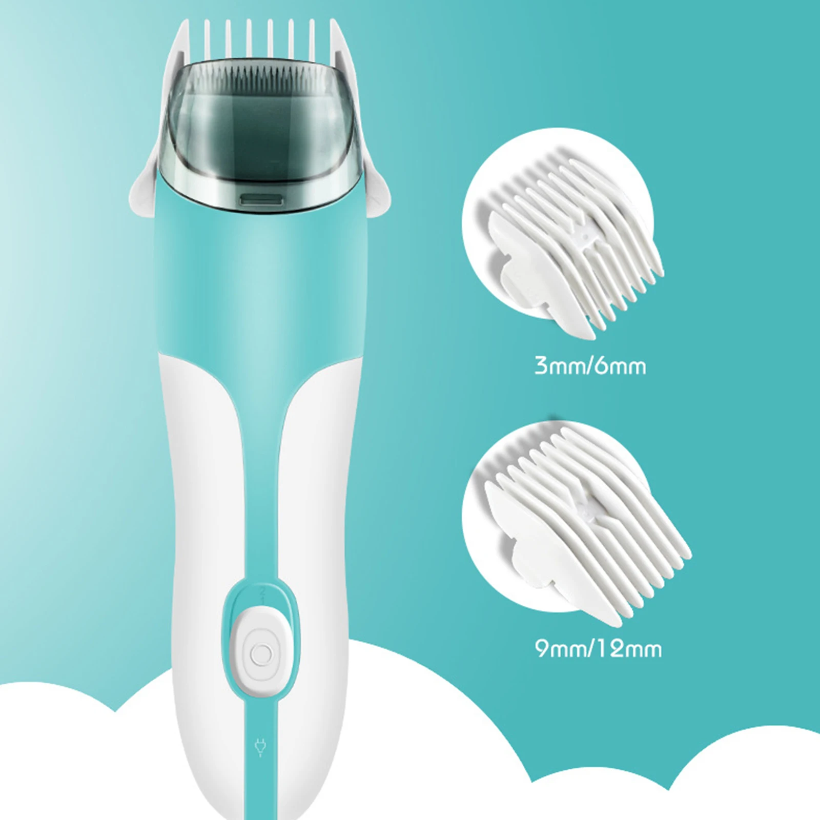 

Electric Vacuum Automatic Suction Hair Artifact Trimmer Waterproof Children Cut Hair Machine Baby Hairdressing Clippers Silent